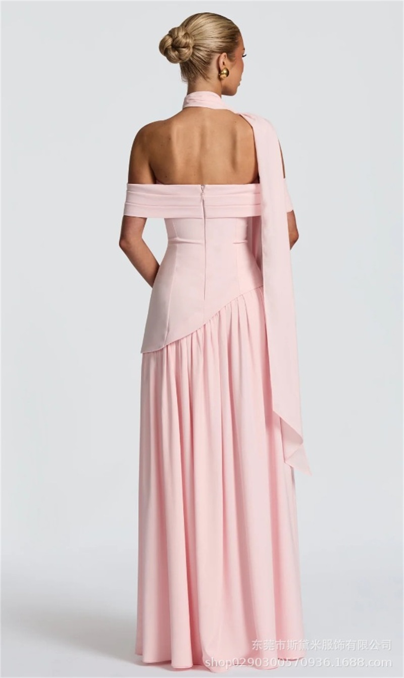 Pink Women Prom Dress With Sca - Women'S Red Formal Wear 评论和价格