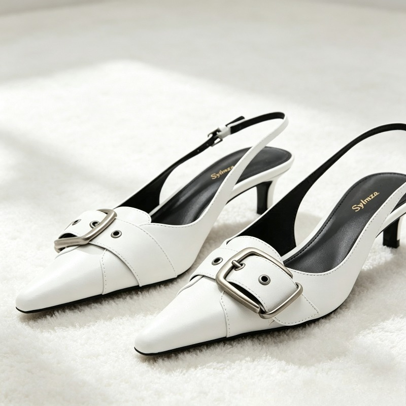 Sexy Pointed Toe Backless Desi - Slingback Heel Formal 评论和价格