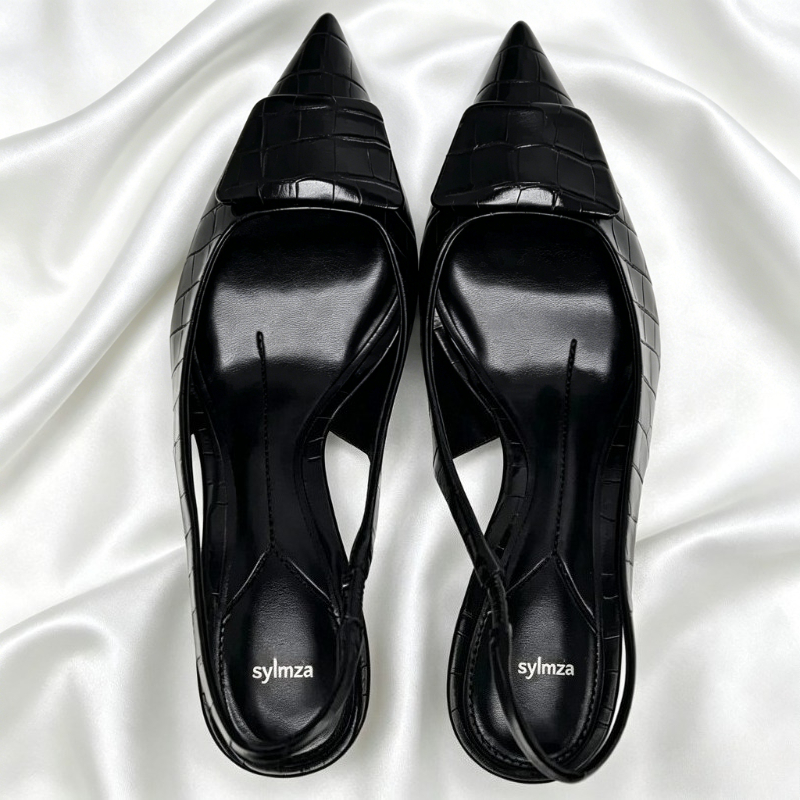 Sexy Pointed Toe Designer Pump - Slingback Heel Formal 评论和价格