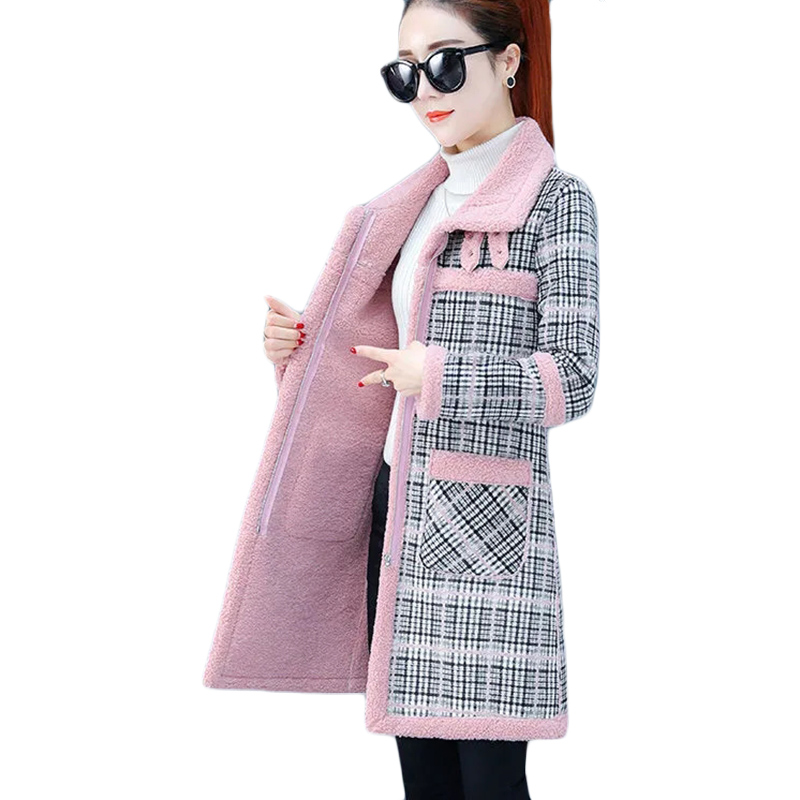 New Winter Lamb Wool Woolen Co - Trench Coat Formal 评论和价格
