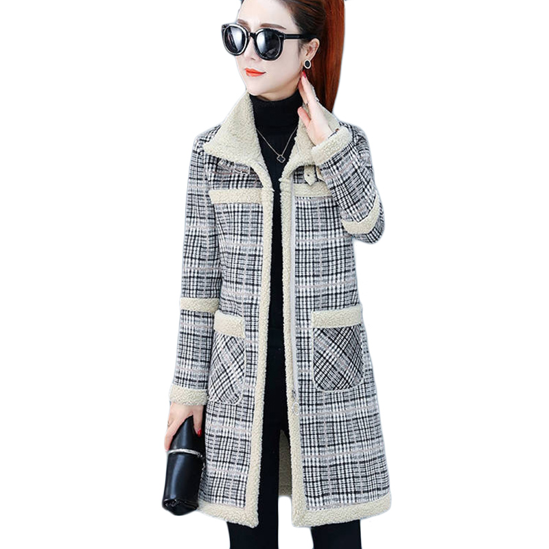 New Winter Lamb Wool Woolen Co - Trench Coat Formal 评论和价格