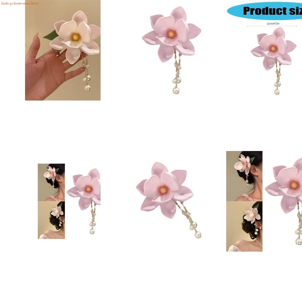 F92D Magnolia Hair Clip Resin  - Formal Wear Hairstyles For Women 评论和价格
