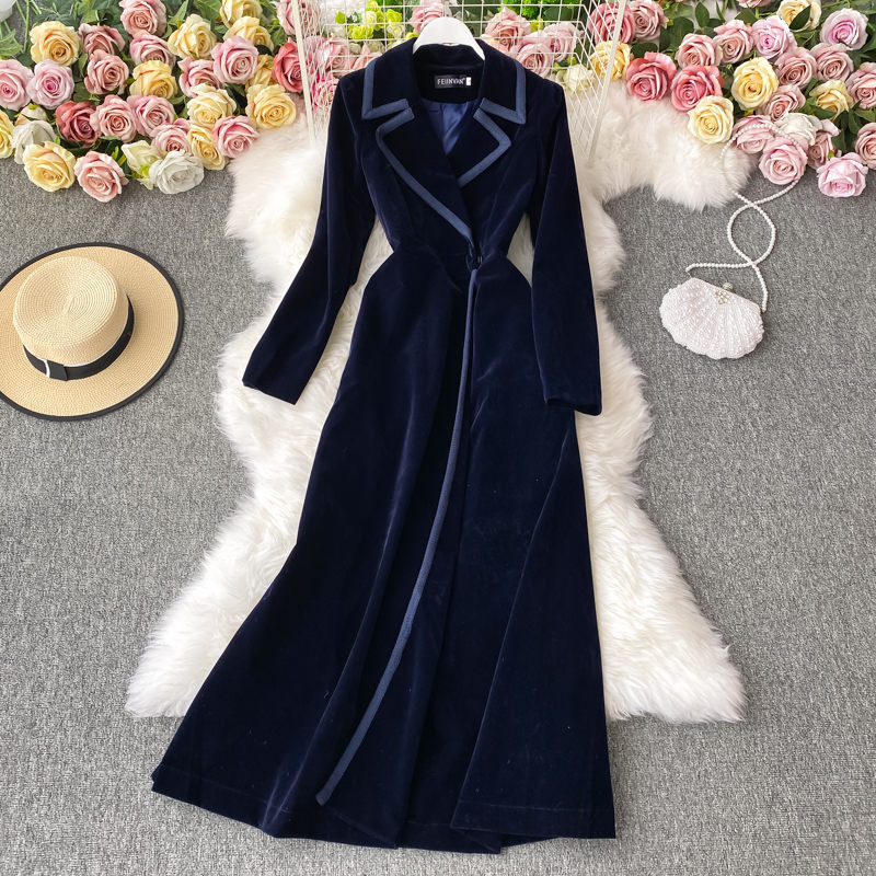 Women's Black Velvet Blazer Dr - Trench Coat Formal 评论和价格