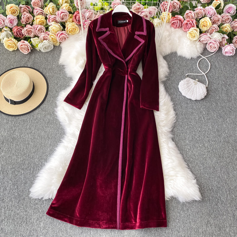 Women's Black Velvet Blazer Dr - Trench Coat Formal 评论和价格