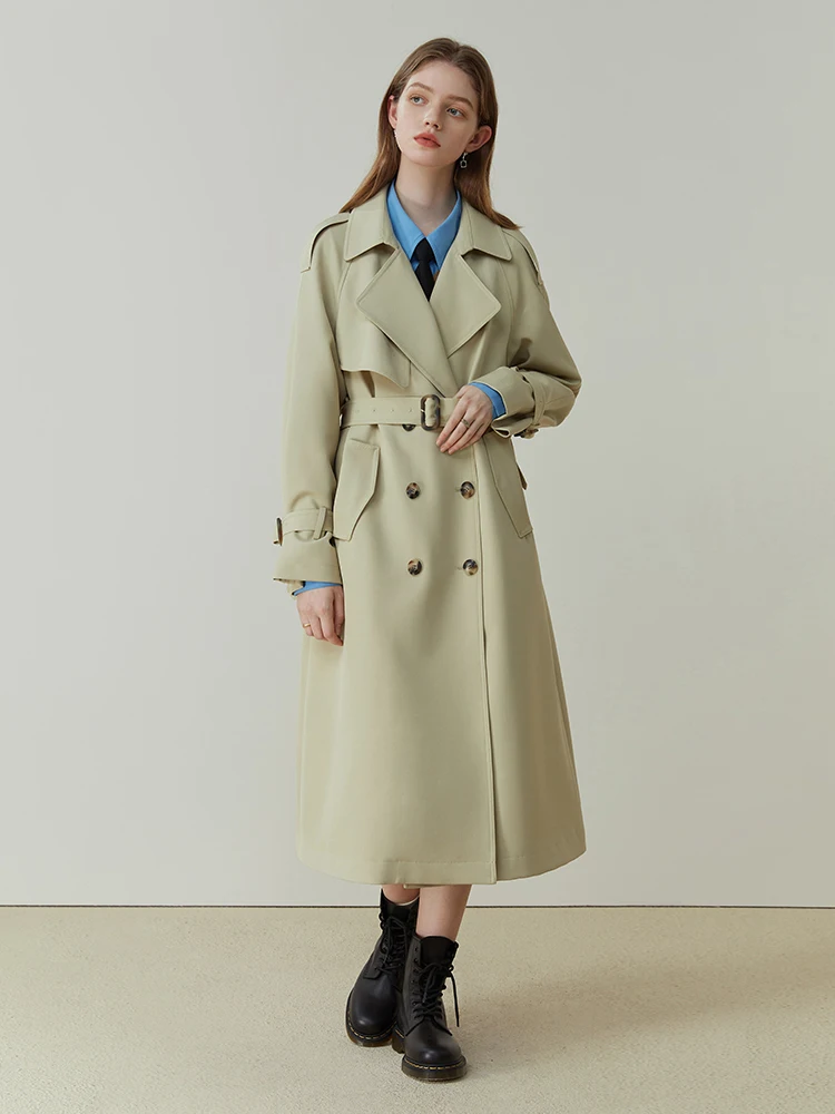 FSLE Classic Fashion Double-br - Trench Coat Formal 评论和价格