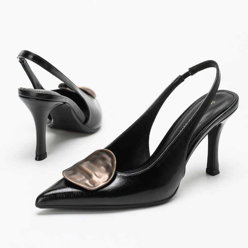Elegant Backless High Heels fo - Slingback Heel Formal 评论和价格