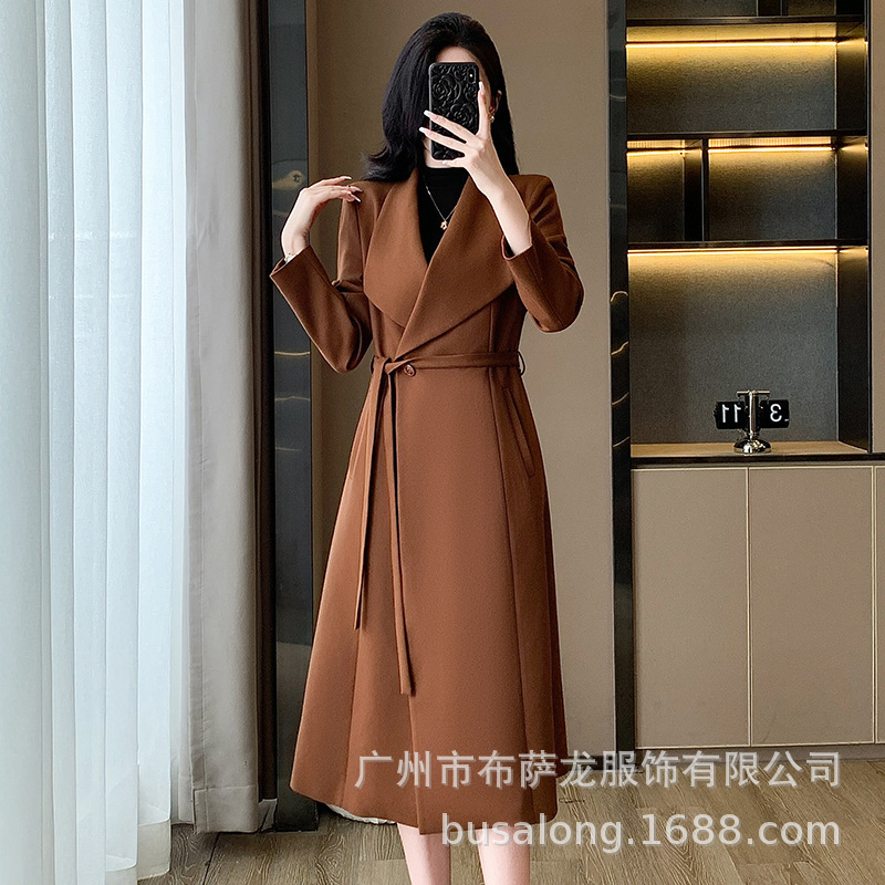 2025New autumn and winter wome - Trench Coat Formal 评论和价格