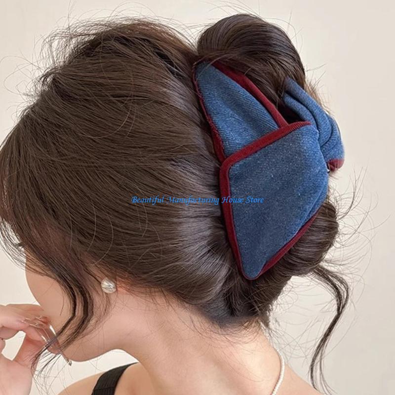 E56A Large Fabric Bowknot Hair - Formal Wear Hairstyles For Women 评论和价格