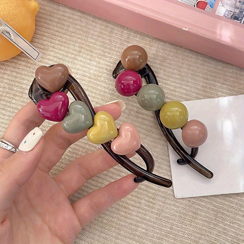 1pc Elegant Heart Twist Hair C - Formal Wear Hairstyles For Women 评论和价格