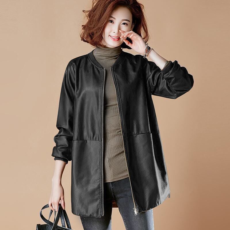 Fashion Plus Size Leather Jack - Trench Coat Formal 评论和价格
