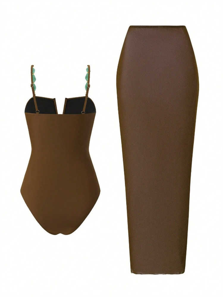Vintage Coffee Mesh Long Skirt - Pencil Skirt Midi 评论和价格