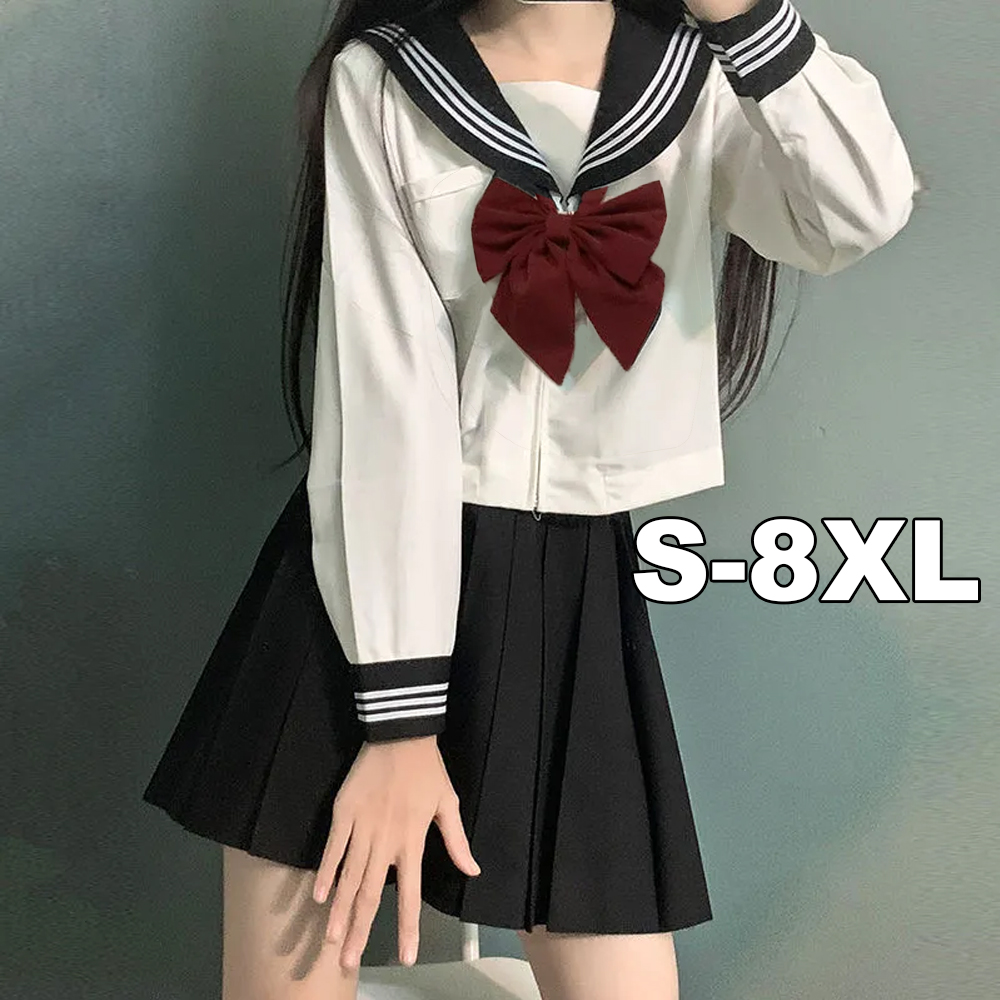 S-8XL Japan School Girl JK Uni - Pencil Skirt Midi 评论和价格