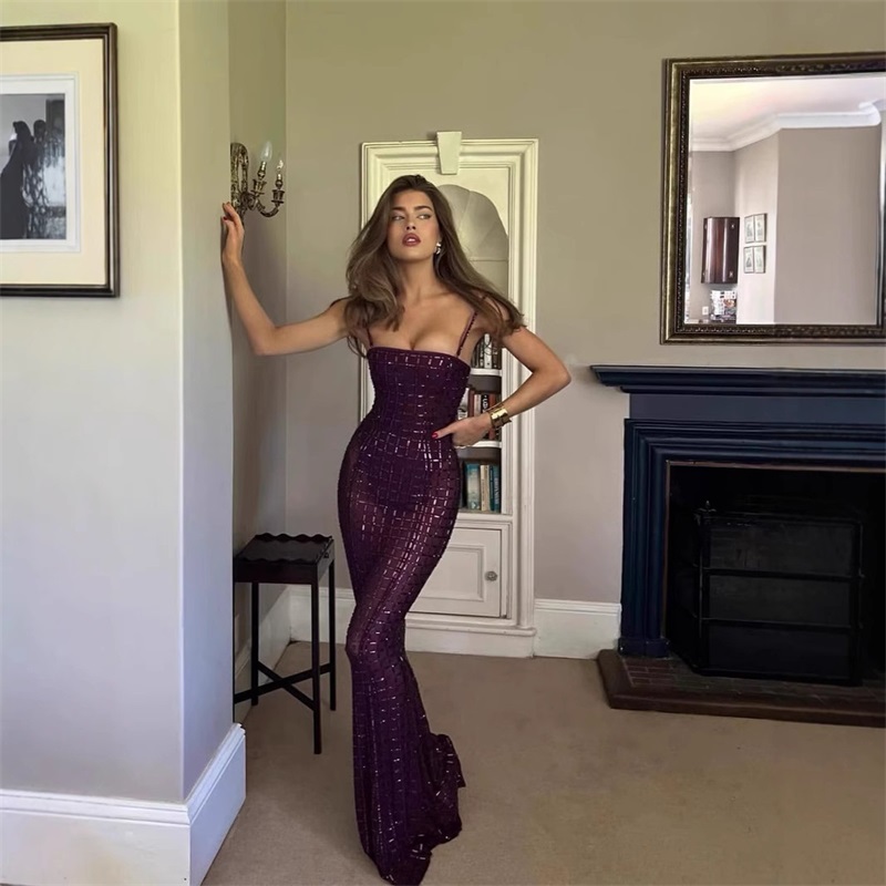 Purple Crystal Women Prom Dres - Women'S Red Formal Wear 评论和价格