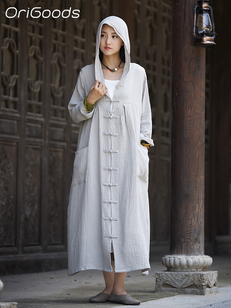 OriGoods Woman Hooded Long Coa - Trench Coat Formal 评论和价格
