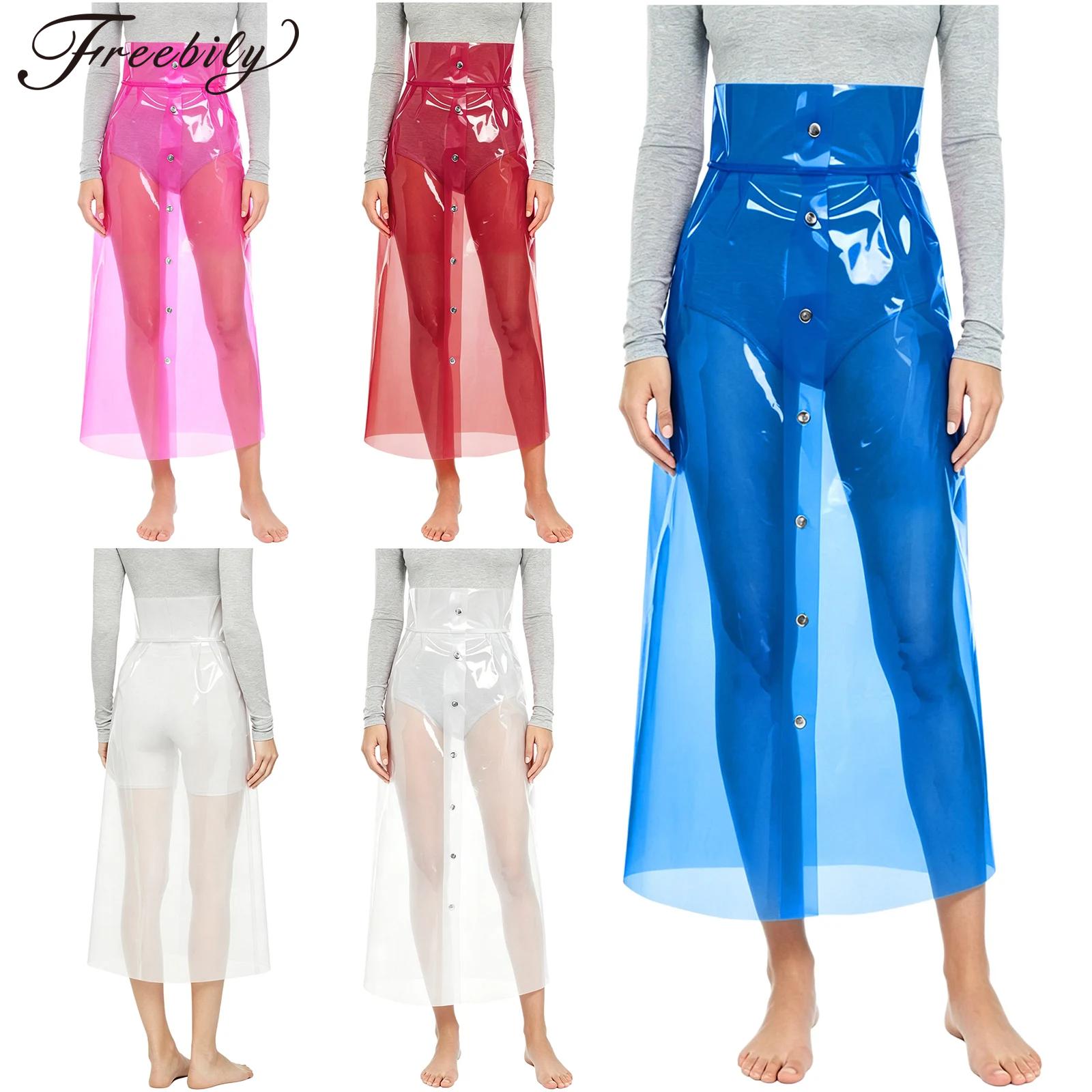 Womens See Through Pvc Skirt H - Pencil Skirt Midi 评论和价格