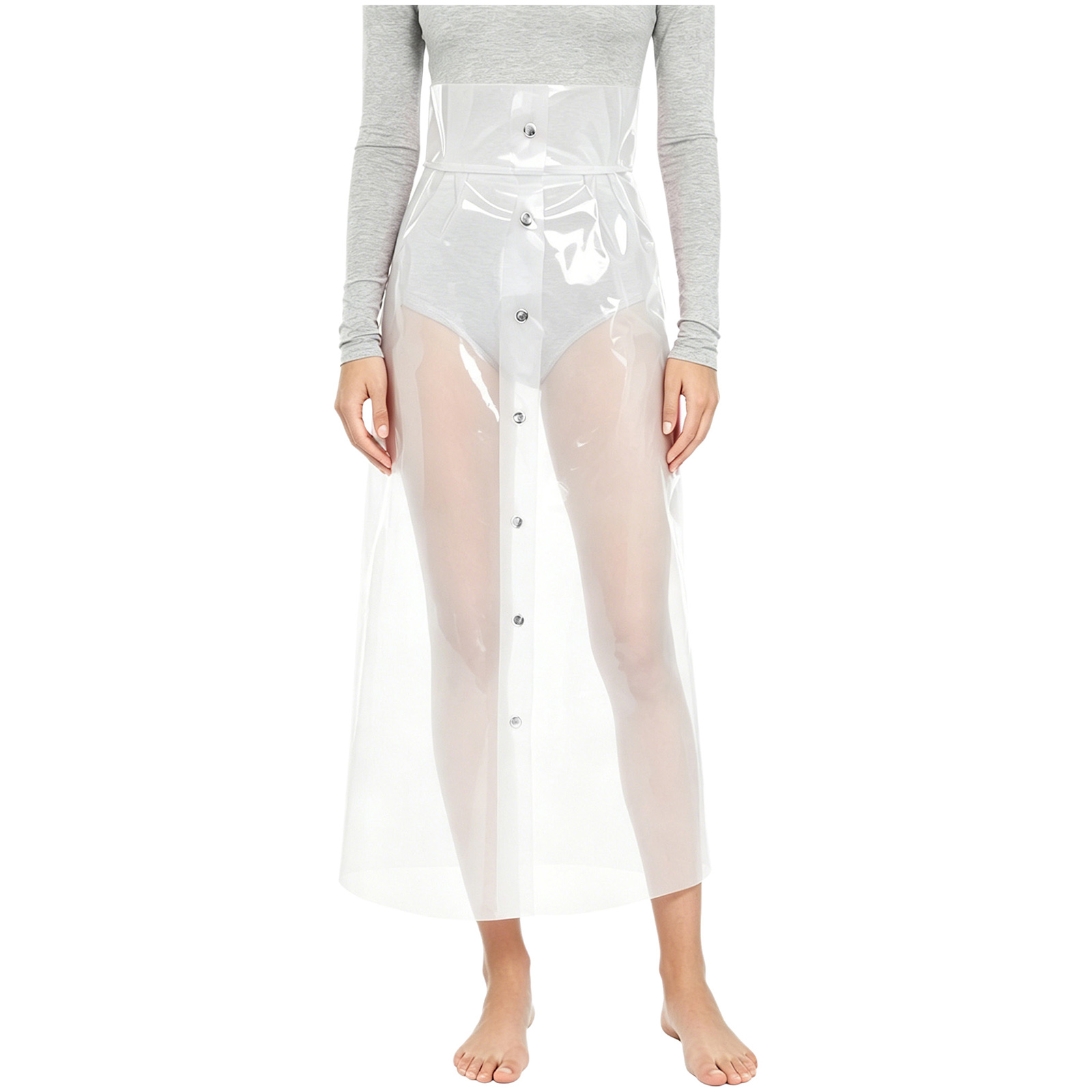 Womens See Through Pvc Skirt H - Pencil Skirt Midi 评论和价格