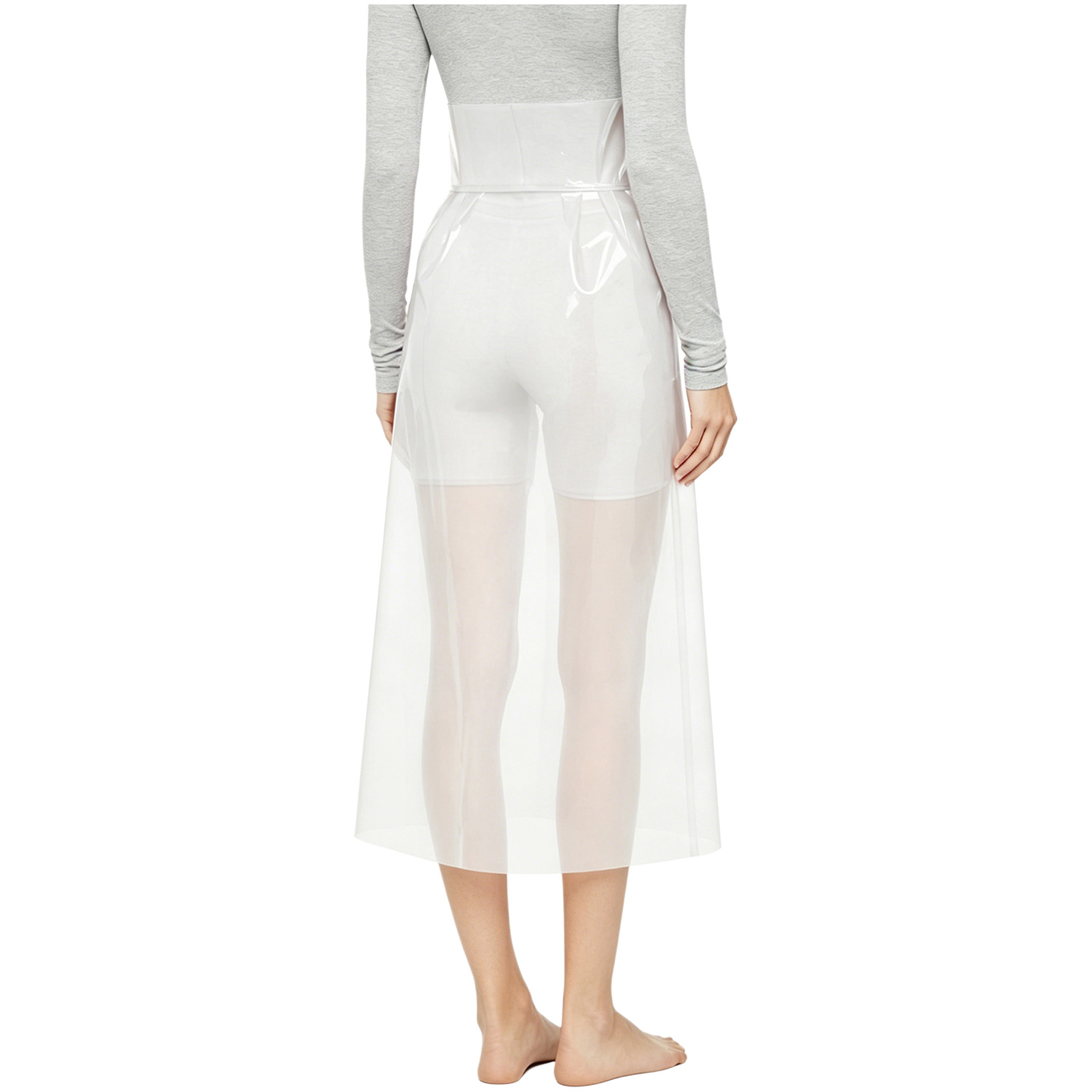 Womens See Through Pvc Skirt H - Pencil Skirt Midi 评论和价格