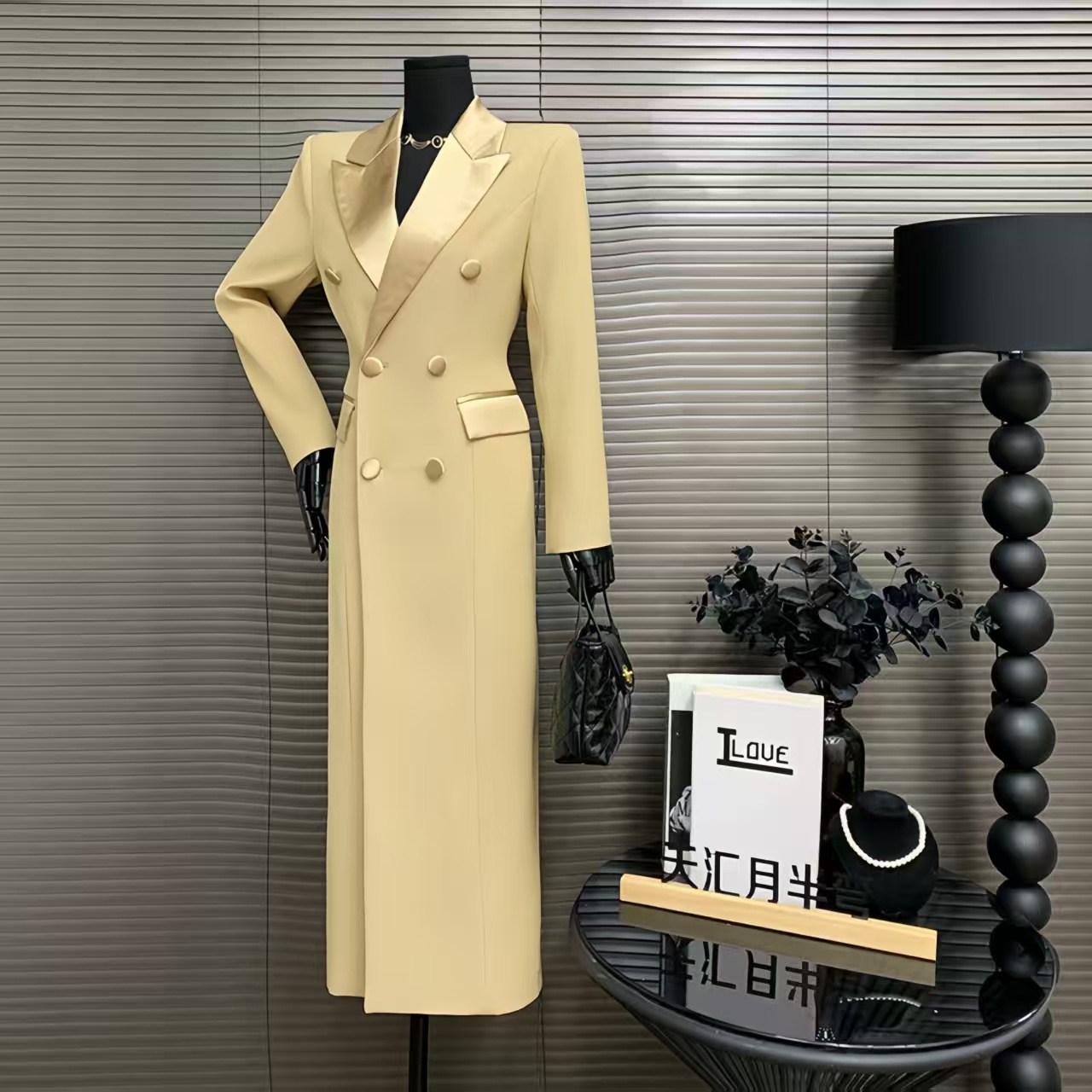 Double Breasted Suit Collar Wi - Trench Coat Formal 评论和价格
