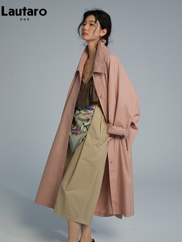 Lautaro Spring Autumn Long Ove - Trench Coat Formal 评论和价格
