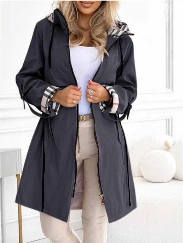 Fashion Trench Coat Woman Autu - Trench Coat Formal 评论和价格