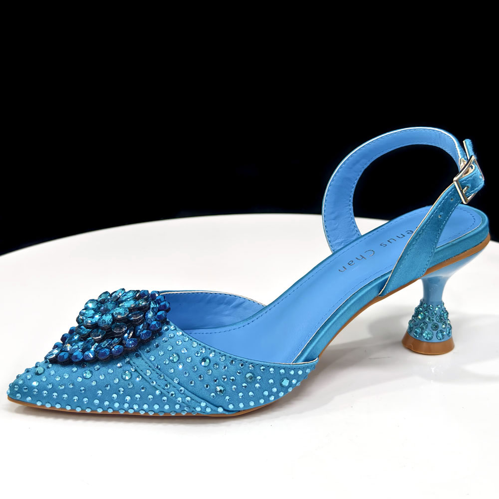 Crystal Rhinestone Heels & Clu - Slingback Heel Formal 评论和价格