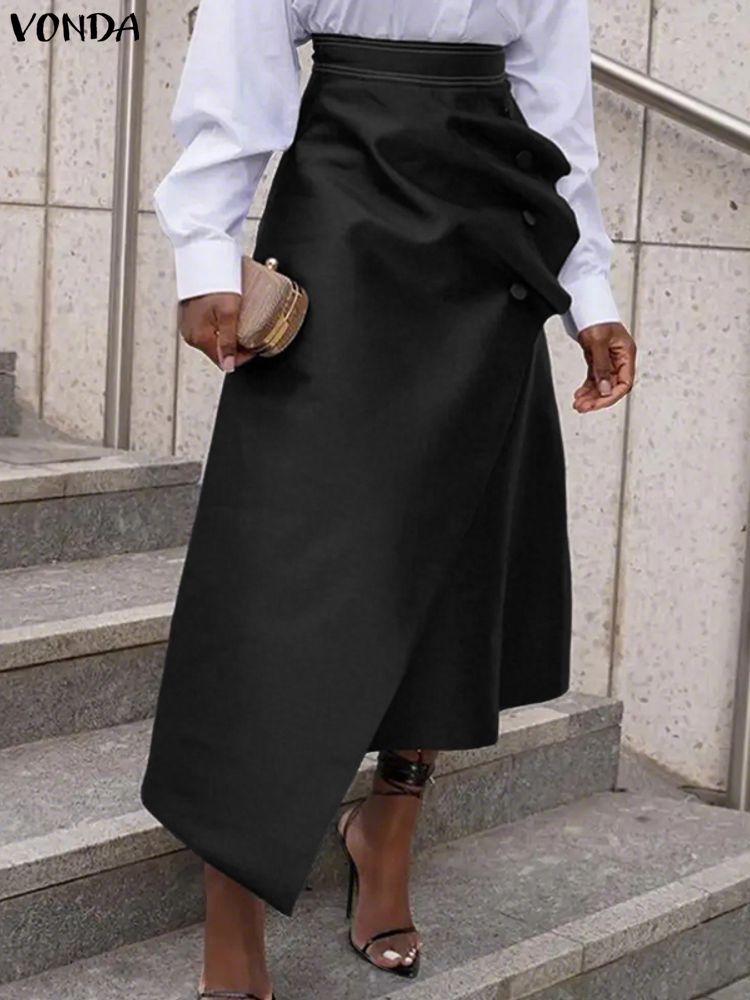 Plus Size Satin Skirts VONDA E - Pencil Skirt Midi 评论和价格