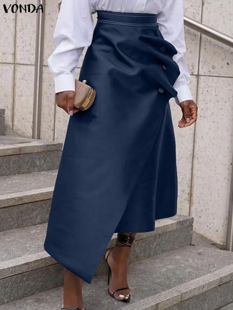 Plus Size Satin Skirts VONDA E - Pencil Skirt Midi 评论和价格