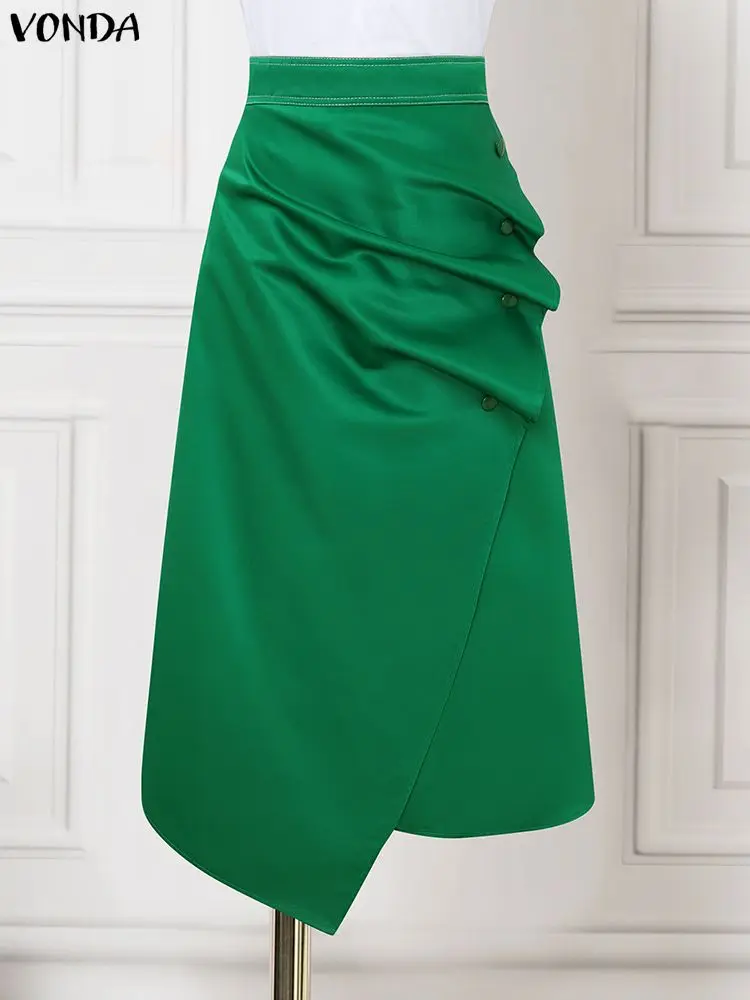 Plus Size Satin Skirts VONDA E - Pencil Skirt Midi 评论和价格
