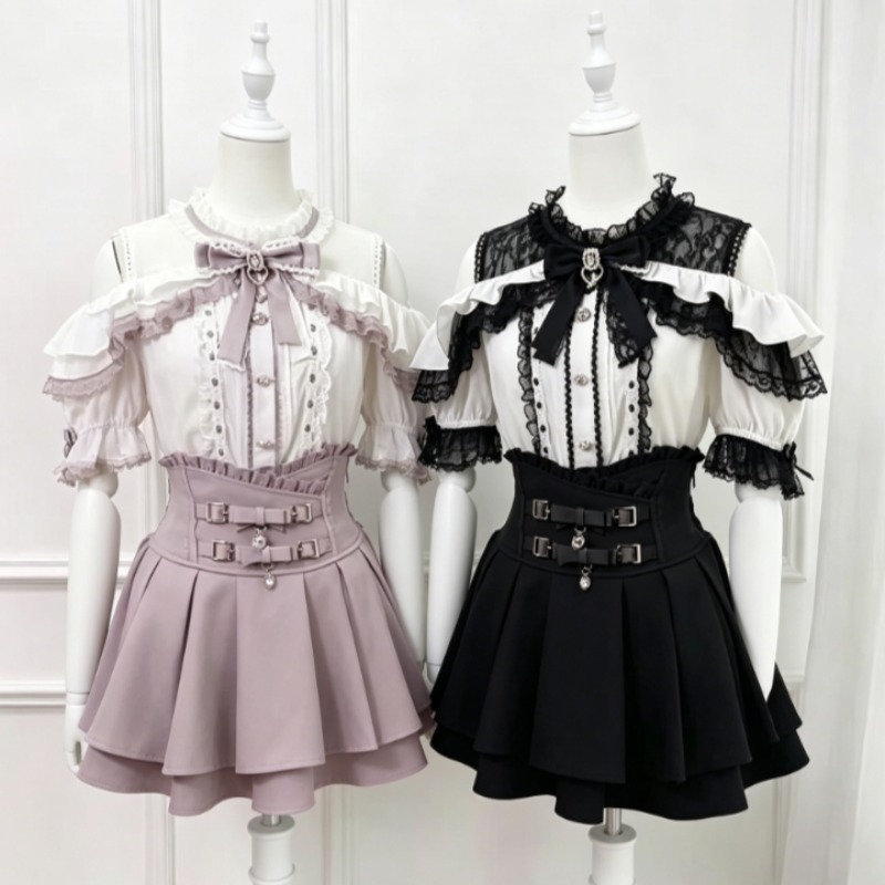 Kawaii Japanese Lolita Blouse  - Women'S Formal Evening Wear Tops 评论和价格